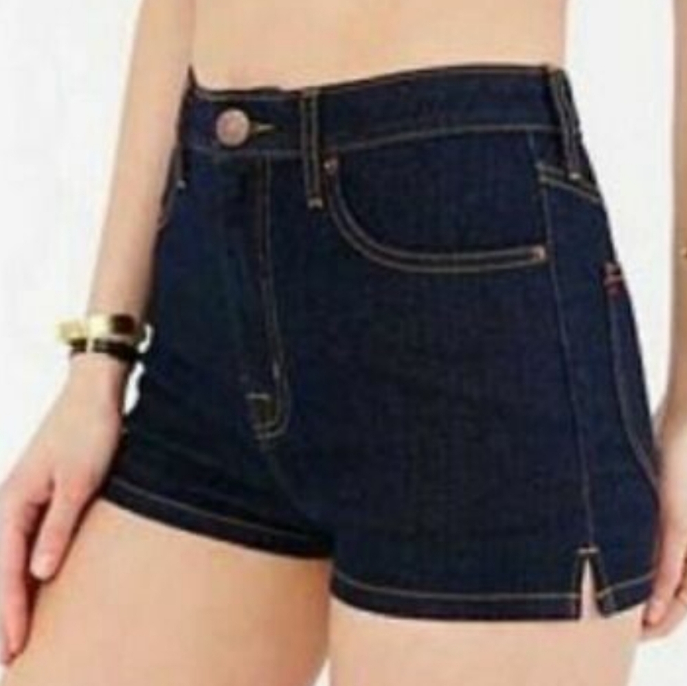 BDG Super High Rise Spade Pin Up Shorts Dark - Picture 2 of 10